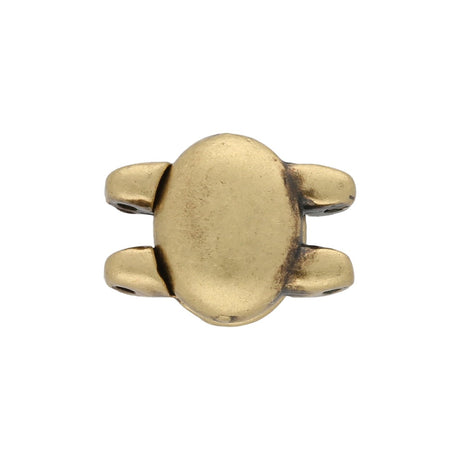 Cymbal™ Kypri II SuperDuo Magnetic Clasp - Antique Brass Plate - PerlineBeads