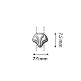 Cymbal™ Limani-Ginko Ohrringe - Silver Plate - PerlineBeads