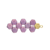 Cymbal™ Maragas-Honeycomb Bead Ending - 24K Gold Plate - PerlineBeads