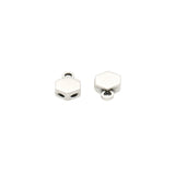 Cymbal™ Maragas-Honeycomb Bead Ending - Silver Plate - PerlineBeads