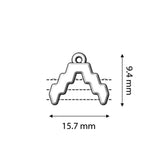 Cymbal™ Menites-Superduo Bead Ending - 24K Gold Plate - PerlineBeads