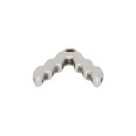Cymbal™ Menites-Superduo Bead Ending - Antique Silver Plate - PerlineBeads