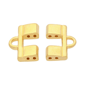 Cymbal™ Piperi II - Tila Bead Ending - 24K Gold Plate - PerlineBeads
