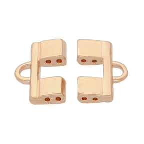 Cymbal™ Piperi II - Tila Bead Ending - Rose Gold Plate - PerlineBeads