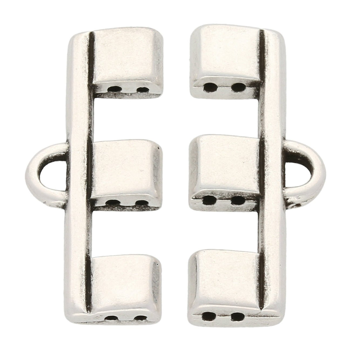 Cymbal™ Piperi III - Bead Ending - Antique Silver Plate - PerlineBeads