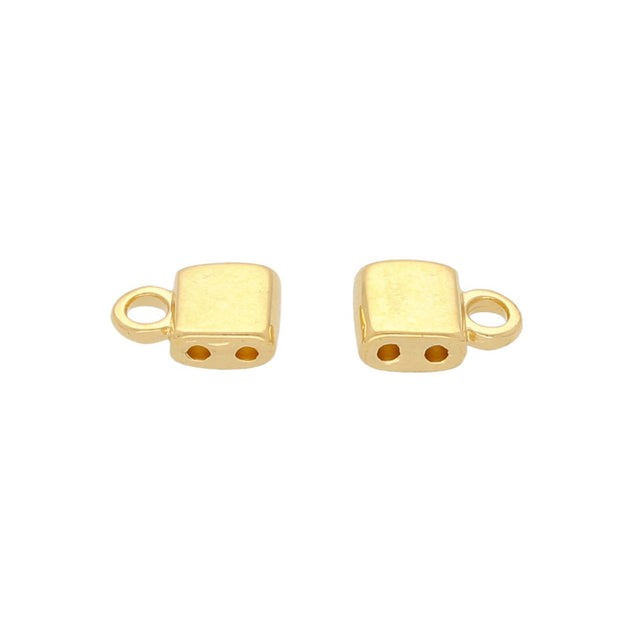 Cymbal™ Piperi - Tila Bead Ending - 24K Gold Plate - PerlineBeads