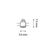 Cymbal™ Piperi - Tila Bead Ending - Rose Gold Plate - PerlineBeads