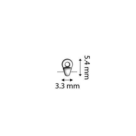 Cymbal™ Remata-Superduo Bead Ending - Silver Plate - PerlineBeads