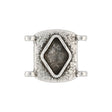 Cymbal™ Sfakaki Delica Bead Connector - Antique Silver Plate - PerlineBeads