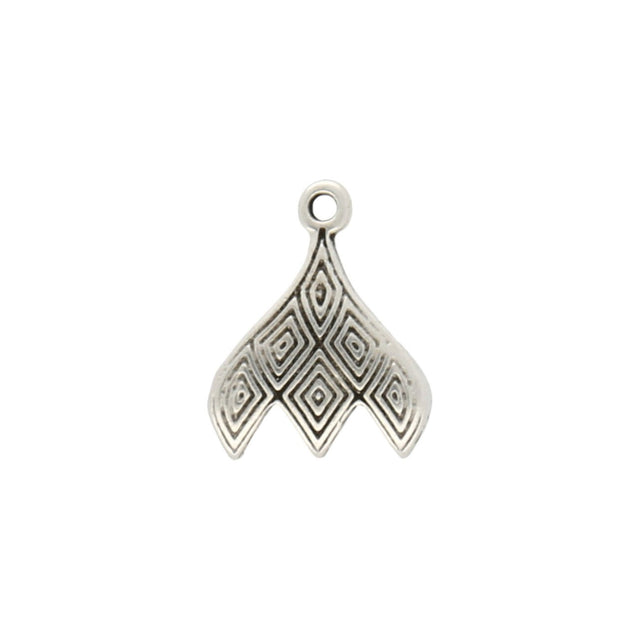 Cymbal™ Tourlos III-GemDuo Bead Ending - Silver Plate - PerlineBeads