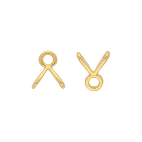 Cymbal™ Triades-GemDuo Bead Ending – 24K Gold Plate - PerlineBeads