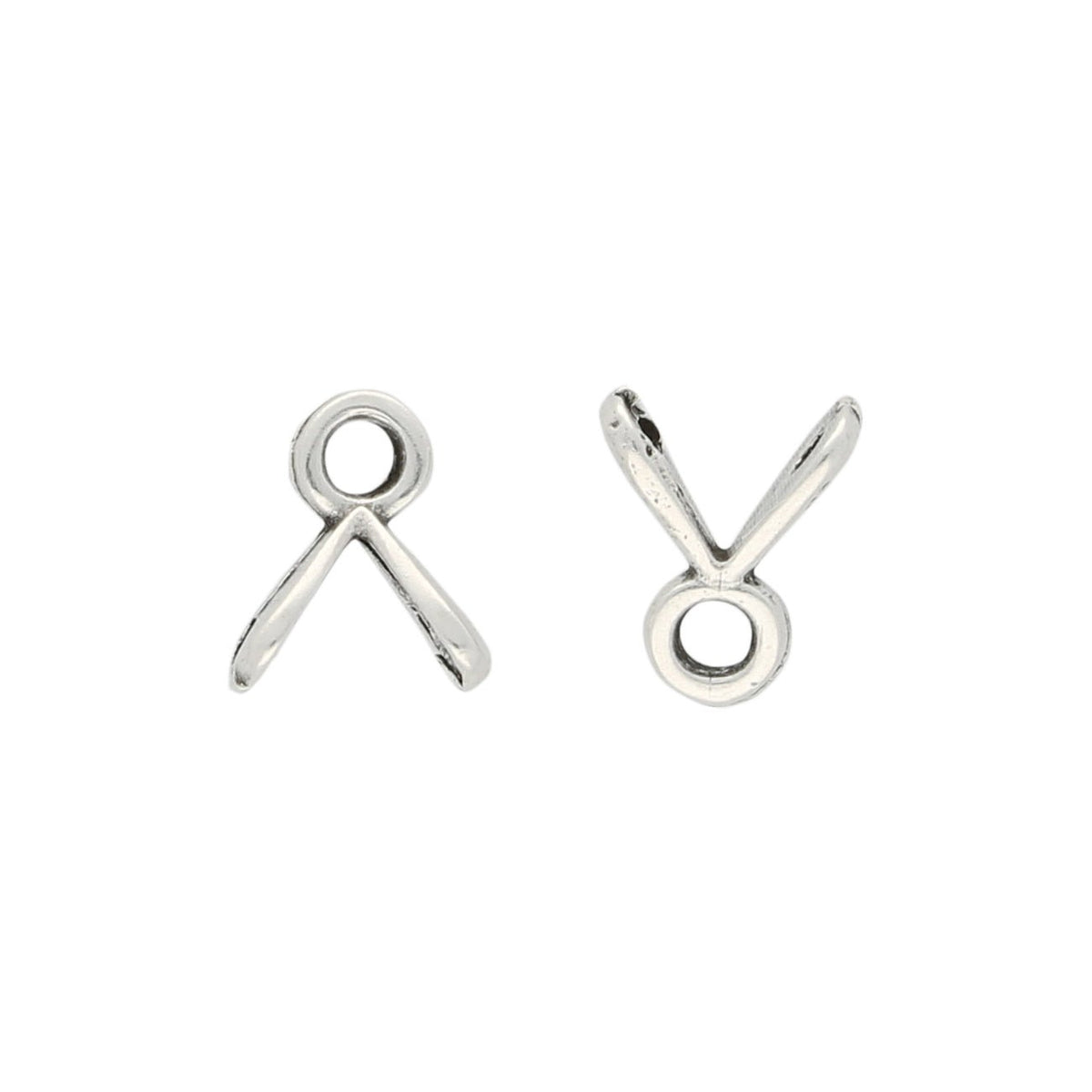 Cymbal™ Triades-GemDuo Bead Ending – Antique Silver Plate - PerlineBeads