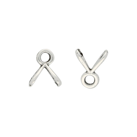 Cymbal™ Triades-GemDuo Bead Ending – Antique Silver Plate - PerlineBeads