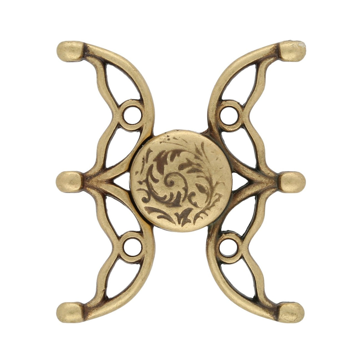 Cymbal™ Volakas III 8/0 Magnetic Clasp - Antique Brass Plate - PerlineBeads