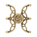 Cymbal™ Volakas III 8/0 Magnetic Clasp - Antique Brass Plate - PerlineBeads