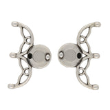 Cymbal™ Volakas III 8/0 Magnetic Clasp - Antique Silver Plate - PerlineBeads