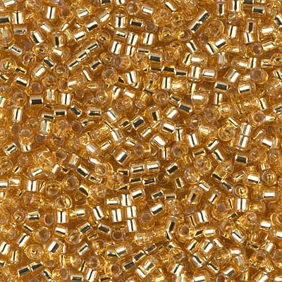 Delica 10/0 - DBM0042 - Silver Lined Gold - PerlineBeads