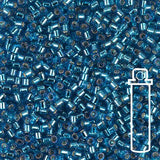Delica 10/0 - DBM0149 - Silver Lined Aqua - PerlineBeads