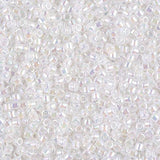 Delica 10/0 - DBM0222 - White Opal AB - PerlineBeads