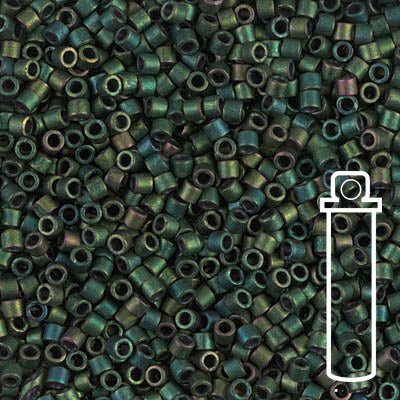 Delica 10/0 - DBM0327 - Matte Metallic Teal Iris - PerlineBeads