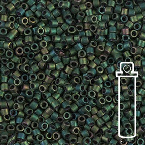Delica 10/0 - DBM0327 - Matte Metallic Teal Iris - PerlineBeads