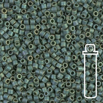 Delica 10/0 - DBM0373 - Matte Metallic Leaf Green - PerlineBeads