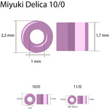 Delica 10/0 - DBM0852 - Matte Cantaloupe AB - PerlineBeads