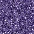Delica 10/0 - DBM0906 - Sparkling Purple Lined Crystal - PerlineBeads