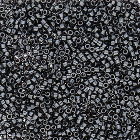 Delica 11/0 - DB001 - Gunmetal - PerlineBeads