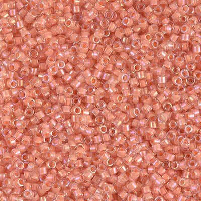 Delica 11/0 - DB068 - Lined Yellow/Orange - PerlineBeads