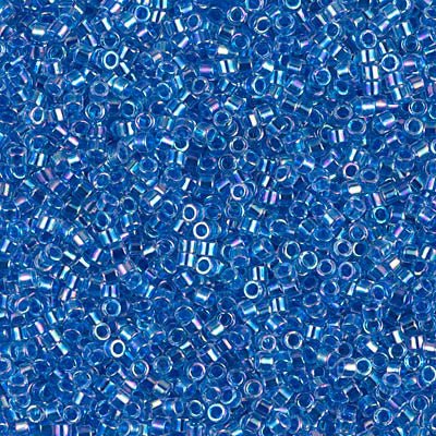 Delica 11/0 - DB077 - Lined Blue AB - PerlineBeads