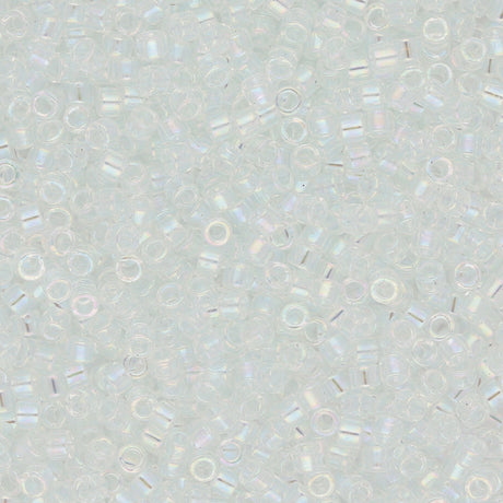 Delica 11/0 - DB083 - Lined light Aqua AB - PerlineBeads