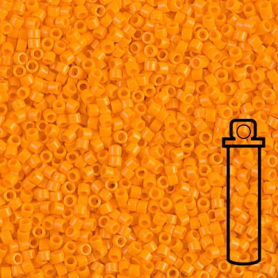 Delica 11/0 - DB1133 - Opaque Mandarin - PerlineBeads