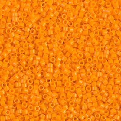 Delica 11/0 - DB1133 - Opaque Mandarin - PerlineBeads