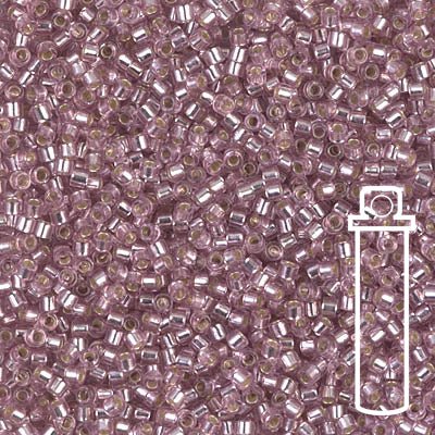 Delica 11/0 - DB1434 - Silver Lined Pale Rose - PerlineBeads