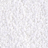 Delica 11/0 - DB200 - Opaque Chalk White - PerlineBeads