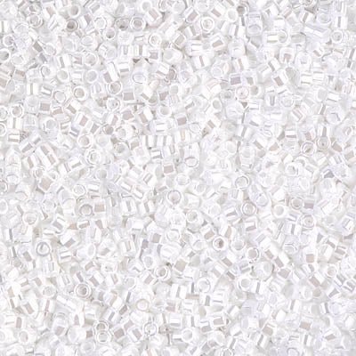 Delica 11/0 - DB201 - White Pearl - PerlineBeads