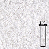 Delica 11/0 - DB201 - White Pearl - PerlineBeads