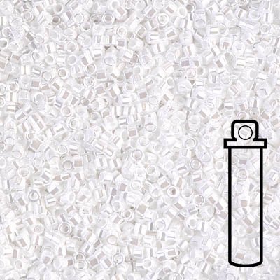 Delica 11/0 - DB201 - White Pearl - PerlineBeads