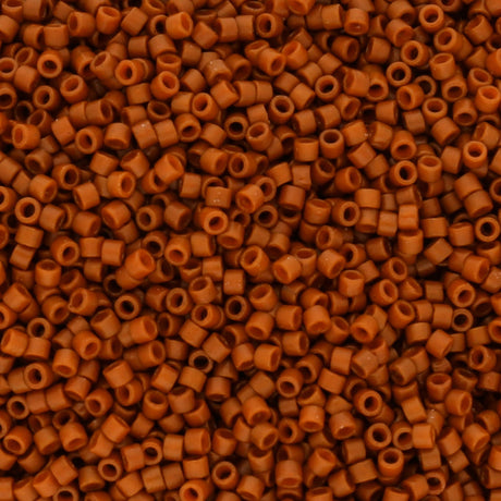 Delica 11/0 - DB2108 - Duracoat Opaque Persimmon - PerlineBeads