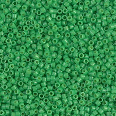 Delica 11/0 - DB2126 - Duracoat Opaque Fiji Green - PerlineBeads