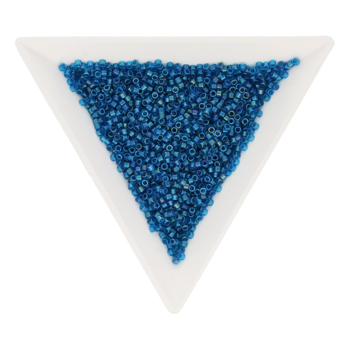 Delica 11/0 – DB2385 – Fancy Lined Teal Blue - PerlineBeads