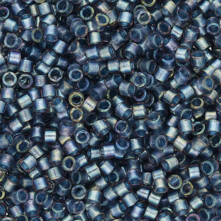 Delica 11/0 – DB2387 – Fancy Lined Anchor Gray - PerlineBeads