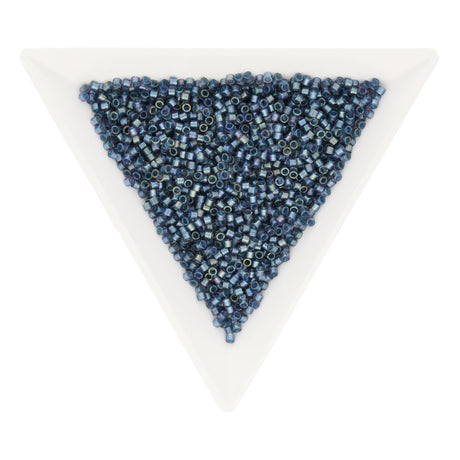 Delica 11/0 – DB2387 – Fancy Lined Anchor Gray - PerlineBeads