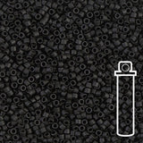 Delica 11/0 - DB310 - Matte black - PerlineBeads