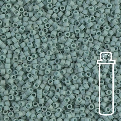 Delica 11/0 - DB374 - Matte Metallic Seafoam - PerlineBeads