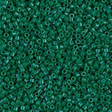 Delica 11/0 - DB656 - Dyed Opaque Jade Green - PerlineBeads
