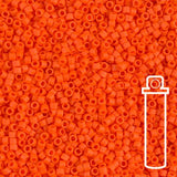 Delica 11/0 - DB752 - Matte Opaque Orange - PerlineBeads