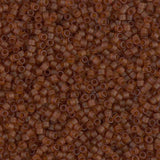 Delica 11/0 - DB764 - Matte Transparent Dark Topaz - PerlineBeads