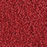Delica 11/0 - DB796 - Dyed Matte Opaque Maroon - PerlineBeads